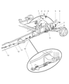 1999 Dodge Ram Wagon Parking Brake Cable Diagram - 52008437AD