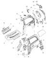 Ram C/V Rear Door Striker Diagram - 4717598AE