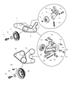 Chrysler Sebring Harmonic Balancer Diagram - MD333325