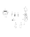 Dodge Dart Ignition Lock Assembly Diagram - 68213373AB