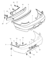 Dodge Avenger Bumper Diagram - MR296449