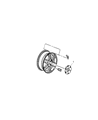 2004 Chrysler Pacifica Wheel Cover Diagram - WX81PAKAC