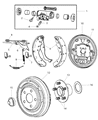 Chrysler PT Cruiser Brake Drum Diagram - 5273209AA
