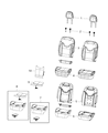 Jeep Compass Seat Cushion Diagram - 68248258AA