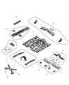Chrysler Sebring Front Cross-Member Diagram - 5155115AB