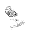 Jeep Liberty Transmission Mount Diagram - 52128654AA