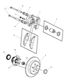 Dodge Neon Brake Pad Diagram - VRJR3767AA