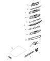 Jeep Renegade Emblem Diagram - 68317242AA
