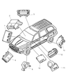 Dodge Durango Air Bag Control Module Diagram - 56043099AC