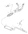 2002 Jeep Grand Cherokee Muffler Diagram - 52101237AB