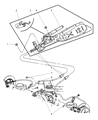 2006 Jeep Liberty Parking Brake Cable Diagram - 52128511AF