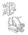 Jeep Liberty Door Check Diagram - 55177028AB