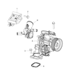 2019 Jeep Cherokee Water Pump Diagram - 4893618AC