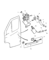 Dodge Sprinter 2500 Door Latch Assembly Diagram - 5104337AA