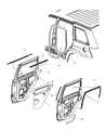 Jeep Door Seal Diagram - 55157326AA