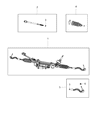 Jeep Rack and Pinion Boot Diagram - 68303628AB