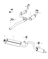 Dodge Nitro Catalytic Converter Diagram - 68052257AA