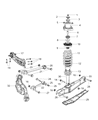 Chrysler Trailing Arm Diagram - 5085415AD