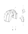2010 Dodge Ram 3500 Wheelhouse Diagram - 55372765AC