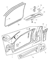 1999 Dodge Ram 2500 Door Seal Diagram - 55276282AA