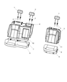 2017 Ram 1500 Seat Cushion Diagram - 68050618AA