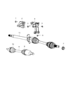 Dodge Dart CV Boot Diagram - 68193958AA