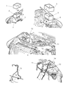 Dodge Ram 2500 Battery Tray Diagram - 55276205AA