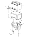 Chrysler Pacifica Battery Tray Diagram - 4719682AA