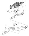 2003 Jeep Liberty Catalytic Converter Diagram - 52128736AB