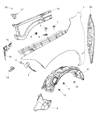 Ram Fender Diagram - 68054339AH