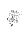 2005 Jeep Grand Cherokee Brake Master Cylinder Diagram - 5143279AA