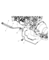 2004 Dodge Ram 3500 Transmission Oil Cooler Hose Diagram - 52028922AF