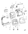 Chrysler Voyager Door Latch Assembly Diagram - 6YB54PD2AA