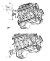 Dodge Challenger Engine Mount Diagram - 4855025AB
