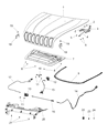 Jeep Cherokee Hood Latch Diagram - 68110053AA