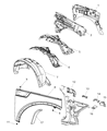 Dodge Nitro Fender Diagram - 55360845AB