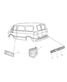 Dodge Ram Wagon Emblem Diagram - 55295241AB