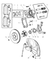 Chrysler PT Cruiser Brake Caliper Piston Diagram - 5017842AB