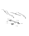 Chrysler Wiper Pivot Diagram - 68316736AB