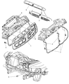 2006 Dodge Ram 2500 Grille Diagram - 55077767AC