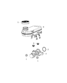 Ram ProMaster 3500 Brake Master Cylinder Diagram - 68428495AA