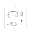 Ram C/V Car Key Diagram - 5026591AH