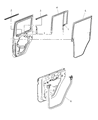 Jeep Wrangler Weather Strip Diagram - 55395719AL