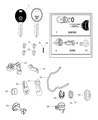 2004 Chrysler Town & Country Transmitter Diagram - 5134964AA