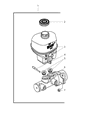 Dodge Ram 1500 Brake Master Cylinder Diagram - 5102032AA