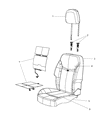 2012 Dodge Avenger Seat Cover Diagram - 1WW53DX9AA