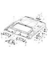2015 Dodge Challenger Sun Visor Diagram - 1MA00XDVAC