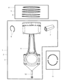 Dodge Viper Piston Ring Set Diagram - 68030676AA