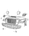 Jeep Wrangler Headlight Diagram - 55112878AD