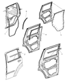 Dodge Window Run Diagram - 55360936AF
